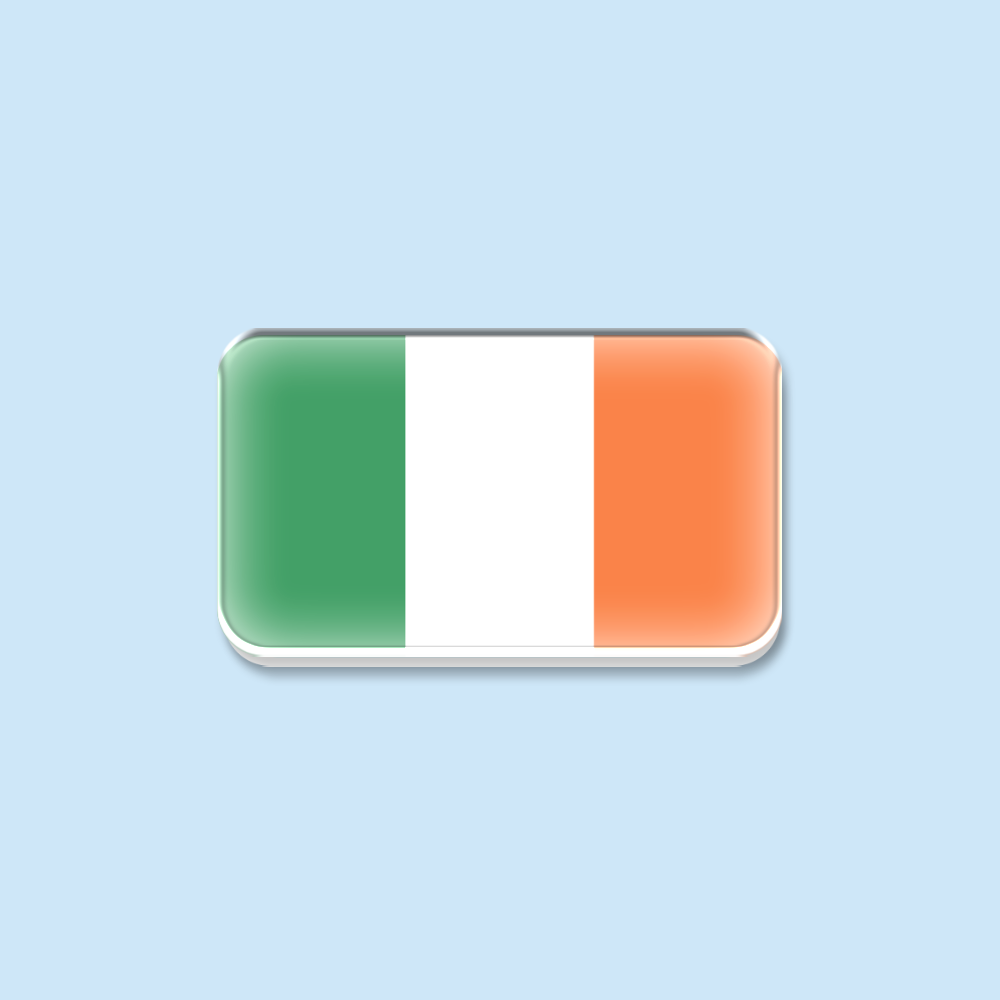 Travel Accessories Ireland - เข็มกลัดอะคริลิกรูปธงชาติไอร์แลนด์ ของที่ระลึกสำหรับการเดินทาง ติดเสื้อผ้า กระเป๋าเป้ และเครื่องประดับ