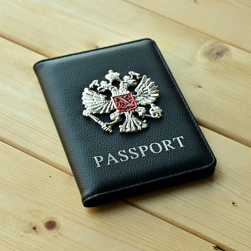 Travel Accessories Wallet - โลหะรัสเซียสัญลักษณ์แห่งชาติหนังสือเดินทางแฟชั่นกระเป๋าสตางค์หนังสือเดินทางกระเป๋าเดินทางเอกสารหนังสือเดินทางคลิป