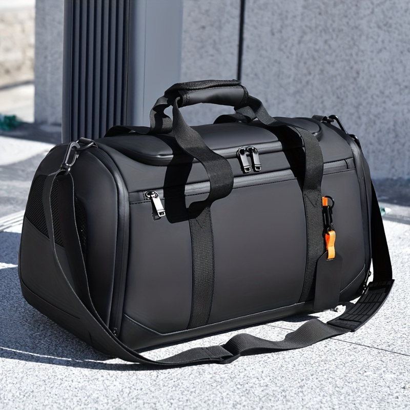 Travel Accessories Bag For Men - กระเป๋าเดินทางขนาดใหญ่สำหรับผู้ชาย กระเป๋ากีฬาออกกำลังกายขนาดใหญ่พร้อมช่องเก็บของหลายช่อง กระเป๋าเดินทางสำหรับวันหยุดสุดสัปดาห์