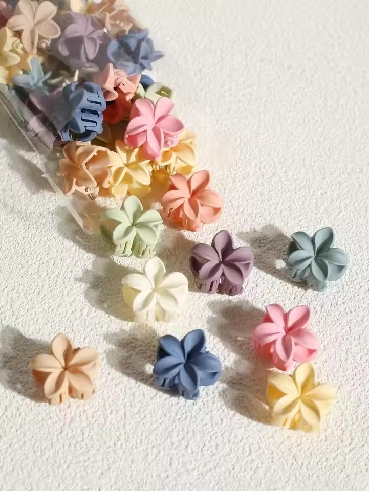 Travel Accessories Girls - 10/15 ชิ้น กิ๊บหนีบผมขนาด 4 ซม. สีหวาน
