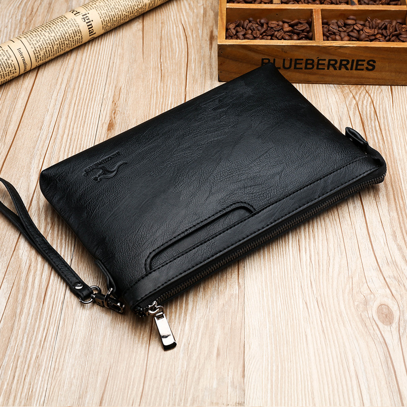 Travel Accessories Wallet - กระเป๋าคลัทช์สำหรับธุรกิจ คุณภาพสูง กระเป๋าซองจดหมาย PU ดีไซน์แบรนด์แฟชั่น กระเป๋าถือสำหรับเดินทางลำลอง