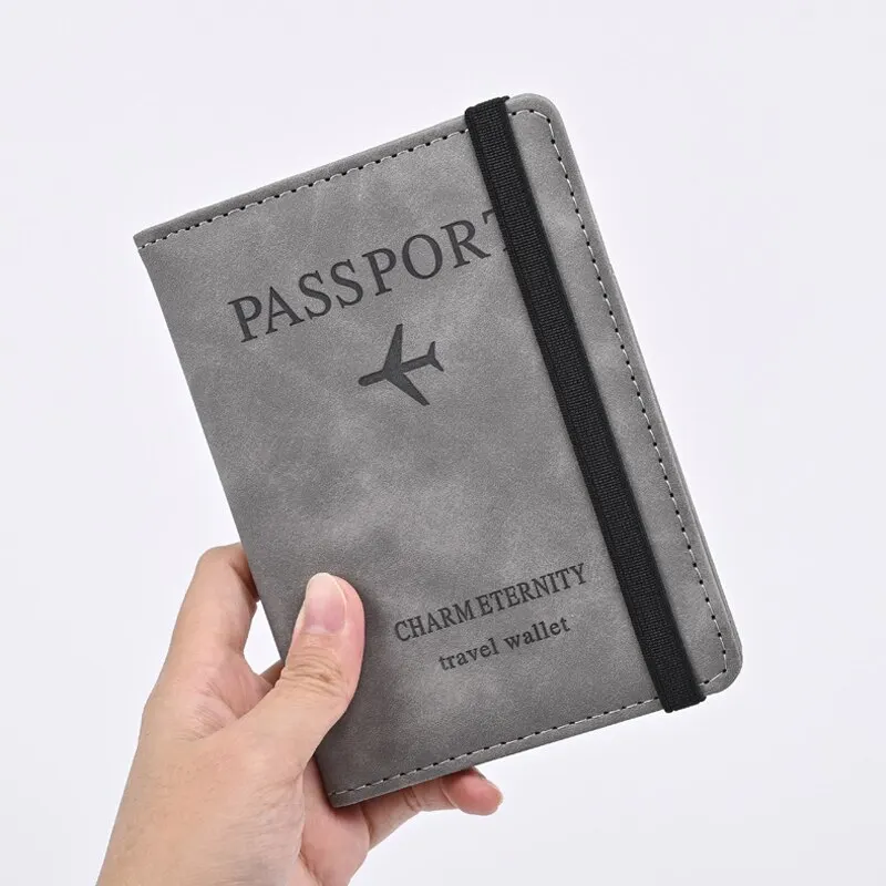 Travel Accessories Wallet - ผู้ชาย PU หนังกระเป๋าสตางค์หนังสือเดินทางกระเป๋าเดินทางชายอุปกรณ์เสริมกระเป๋าเดินทางพกพาหนังสือเดินทางธุรกิจกระเป๋าสตางค์