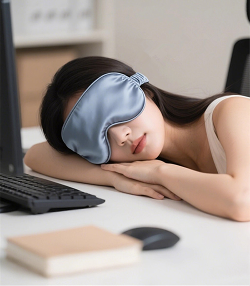 ผ้าปิดตาสำหรับนอนหลับทำจากผ้าไ - Travel Accessories Eye Mask บทวิจารณ์และราคา