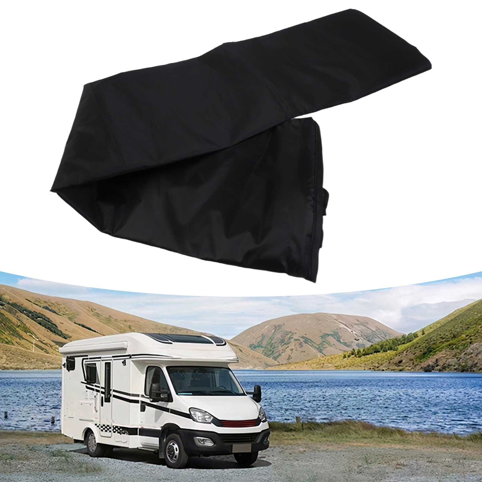 /สีดำ/ม่านประตูด้านหลัง 180x23 - Travel Van Accessories บทวิจารณ์และราคา