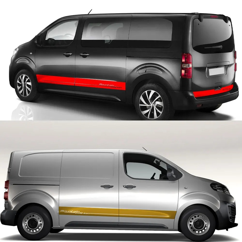 3PCS สติ๊กเกอร์ติดประตูด้านข้า - Travel Van Accessories บทวิจารณ์และราคา