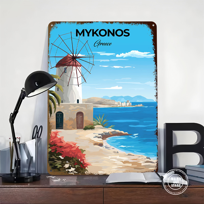 โปสเตอร์ท่องเที่ยวไมโครโนส กรี - Travel Accessories Greece บทวิจารณ์และราคา
