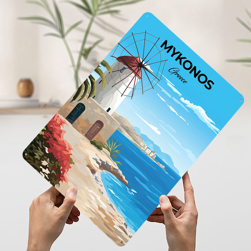โปสเตอร์ท่องเที่ยวไมโครโนส กรี - Travel Accessories Greece บทวิจารณ์และราคา