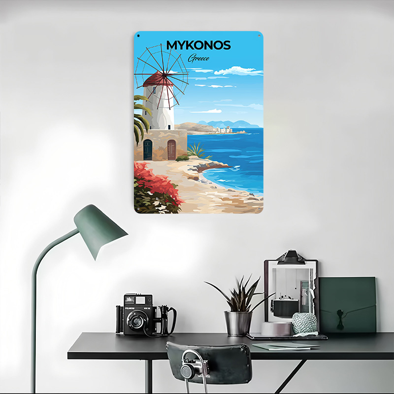 โปสเตอร์ท่องเที่ยวไมโครโนส กรี - Travel Accessories Greece บทวิจารณ์และราคา