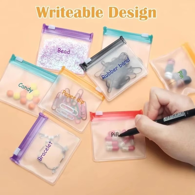 ถุงใส่ยาขนาดเล็กหลากสี ถุงซิปล - Reusable Zip Bag บทวิจารณ์และราคา