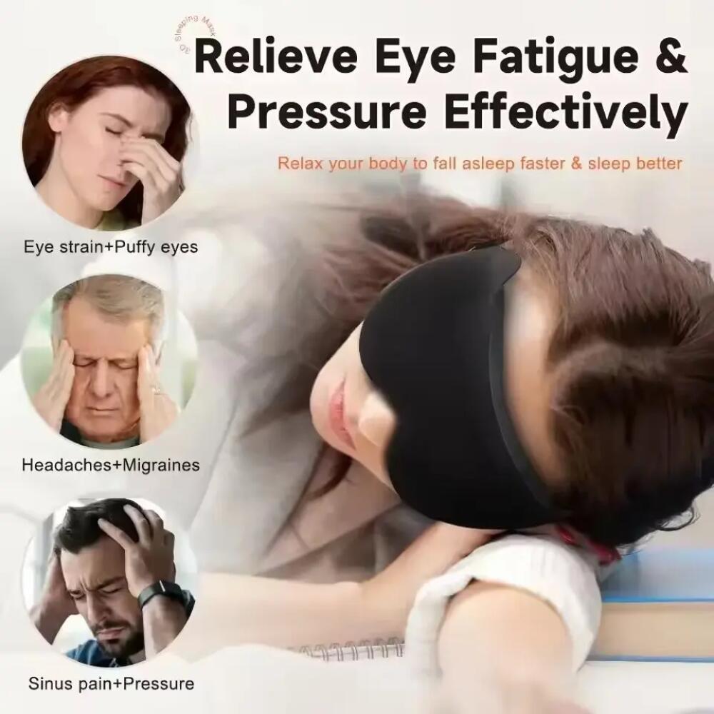 ใหม่ 3D หน้ากากปิดตาสำหรับนอนห - Travel Accessories Eye Mask บทวิจารณ์และราคา