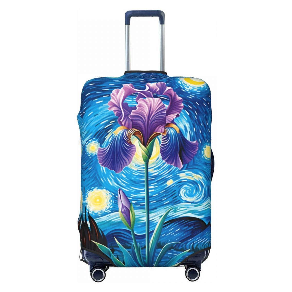 ลายดอกไอริสพร้อมพื้นหลังวานโก๊ - Travel Van Accessories บทวิจารณ์และราคา