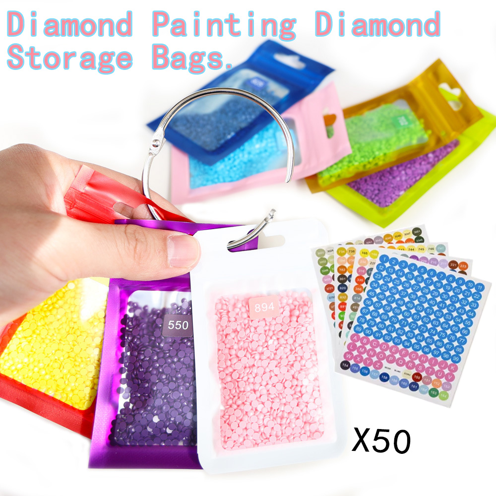 ถุงเก็บลูกปัดเพชรสำหรับงานศิลป - Reusable Zip Bag บทวิจารณ์และราคา