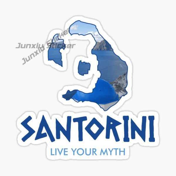 SANTORINI GREECE สติ๊กเกอร์ติด - Travel Accessories Greece บทวิจารณ์และราคา