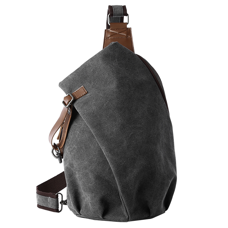 กระเป๋าสะพายข้างผ้าแคนวาสสไตล์ - Travel Accessories Men บทวิจารณ์และราคา