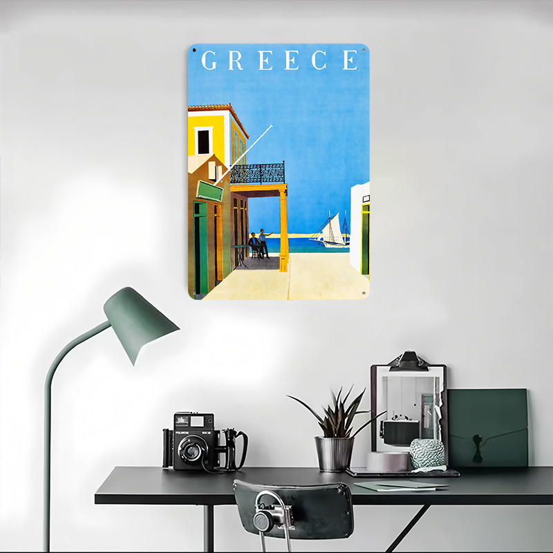 โปสเตอร์โลหะลายกรีซสำหรับตกแต่ - Travel Accessories Greece บทวิจารณ์และราคา