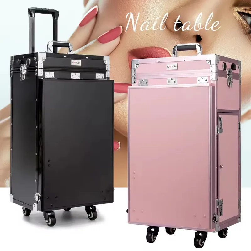 โต๊ะทำเล็บแบบพับได้พร้อมล้อเลื - Travel Accessories In Train บทวิจารณ์และราคา