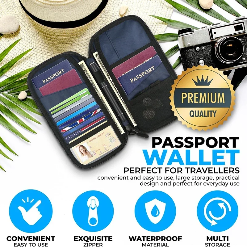 น้ําหนักเบาครอบครัวหนังสือเดิน - Travel Accessories Bag For Men บทวิจารณ์และราคา