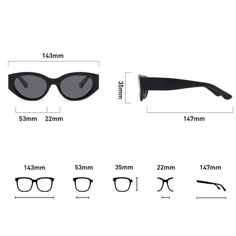 แว่นกันแดดโพลาไรซ์ทรงแคทอายสำห - Travel Accessories Men บทวิจารณ์และราคา