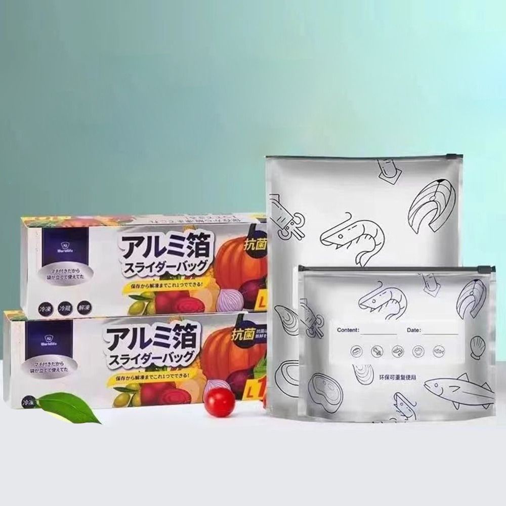 ถุงฟอยล์อลูมิเนียมขนาดใหญ่ 10  - Reusable Zip Bag บทวิจารณ์และราคา