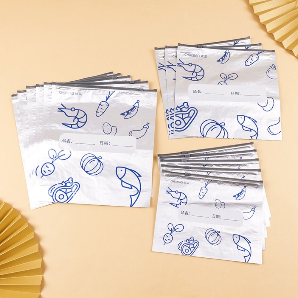 ถุงฟอยล์อลูมิเนียมขนาดใหญ่ 10  - Reusable Zip Bag บทวิจารณ์และราคา