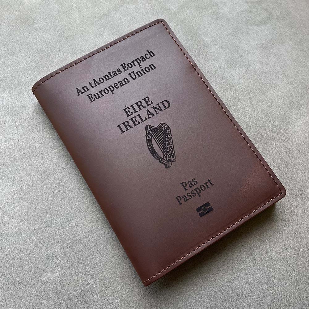 หนังแท้แบบไอริชซองใส่หนังสือเด - Travel Accessories Ireland บทวิจารณ์และราคา