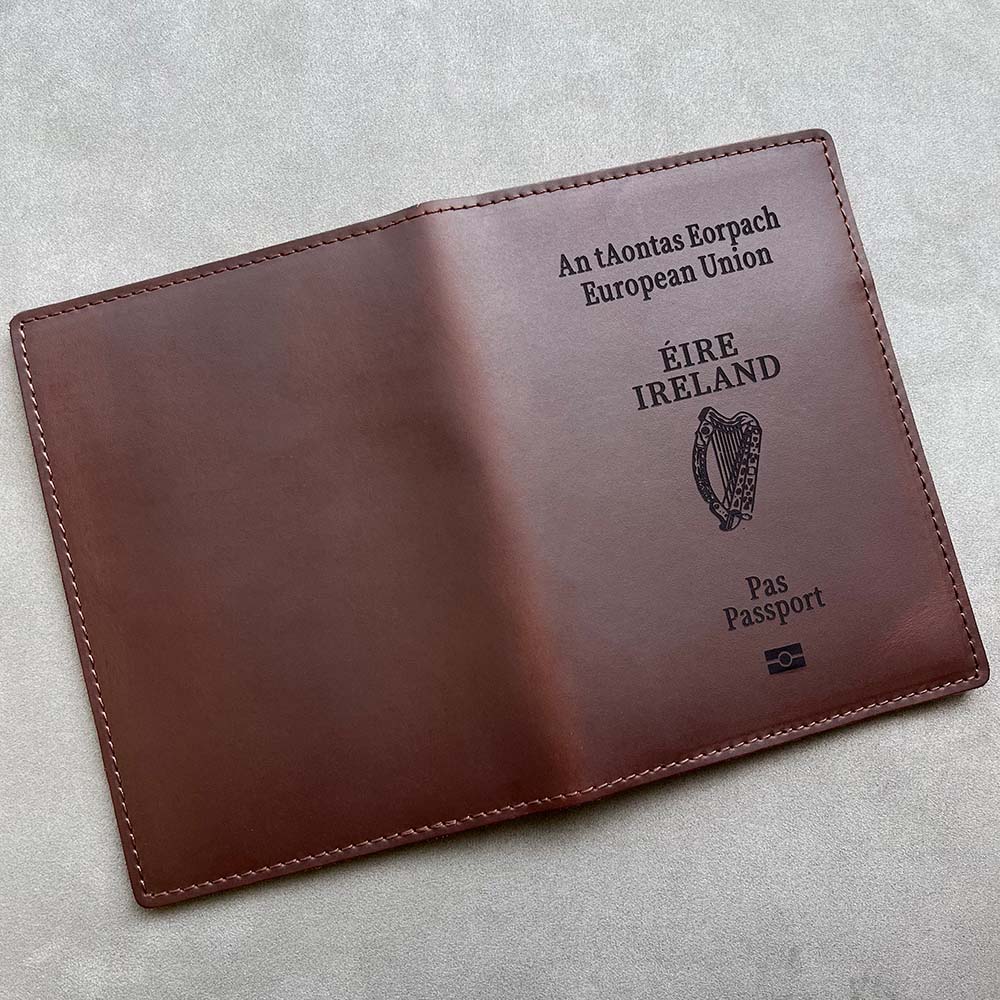 หนังแท้แบบไอริชซองใส่หนังสือเด - Travel Accessories Ireland บทวิจารณ์และราคา