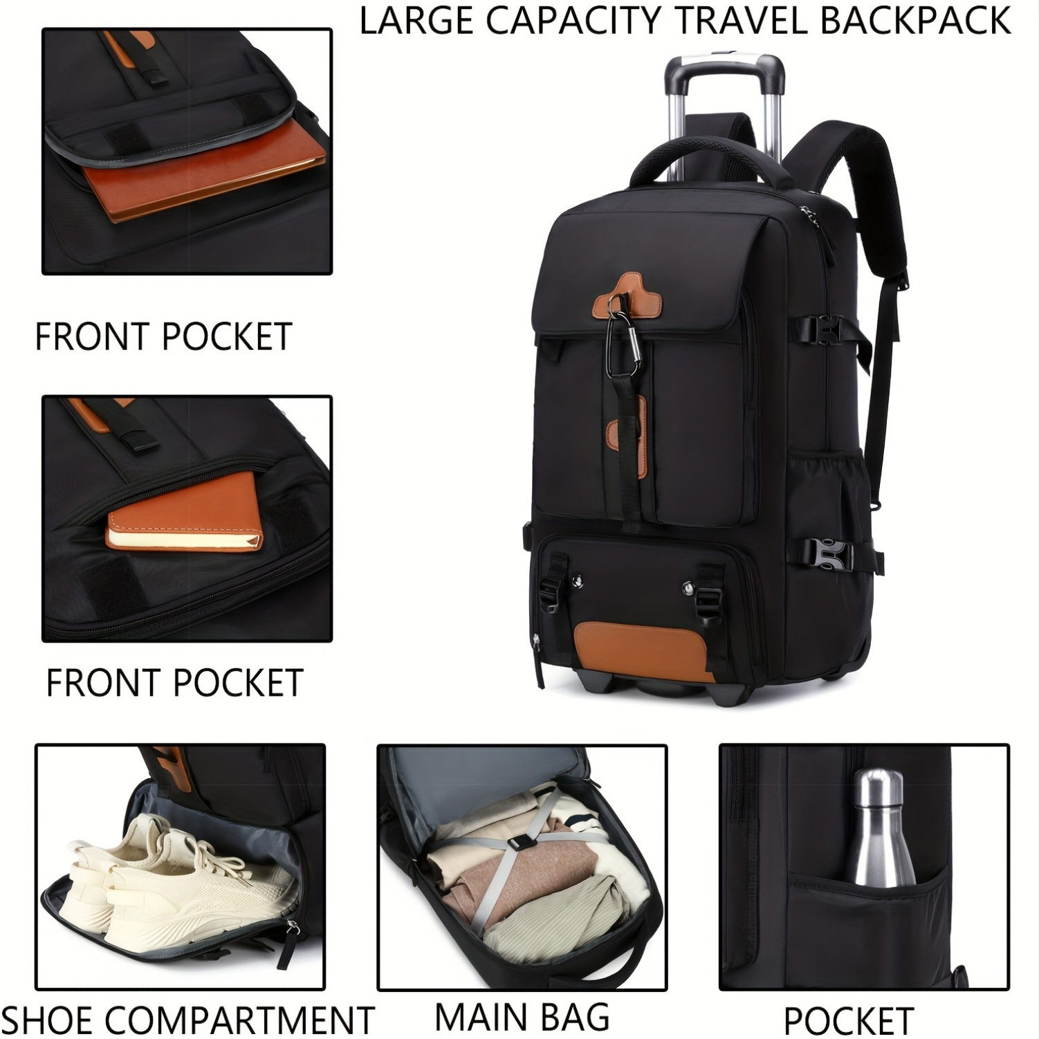 กระเป๋าเป้สะพายหลังแบบมีล้อ กร - Travel Accessories Bag For Men บทวิจารณ์และราคา