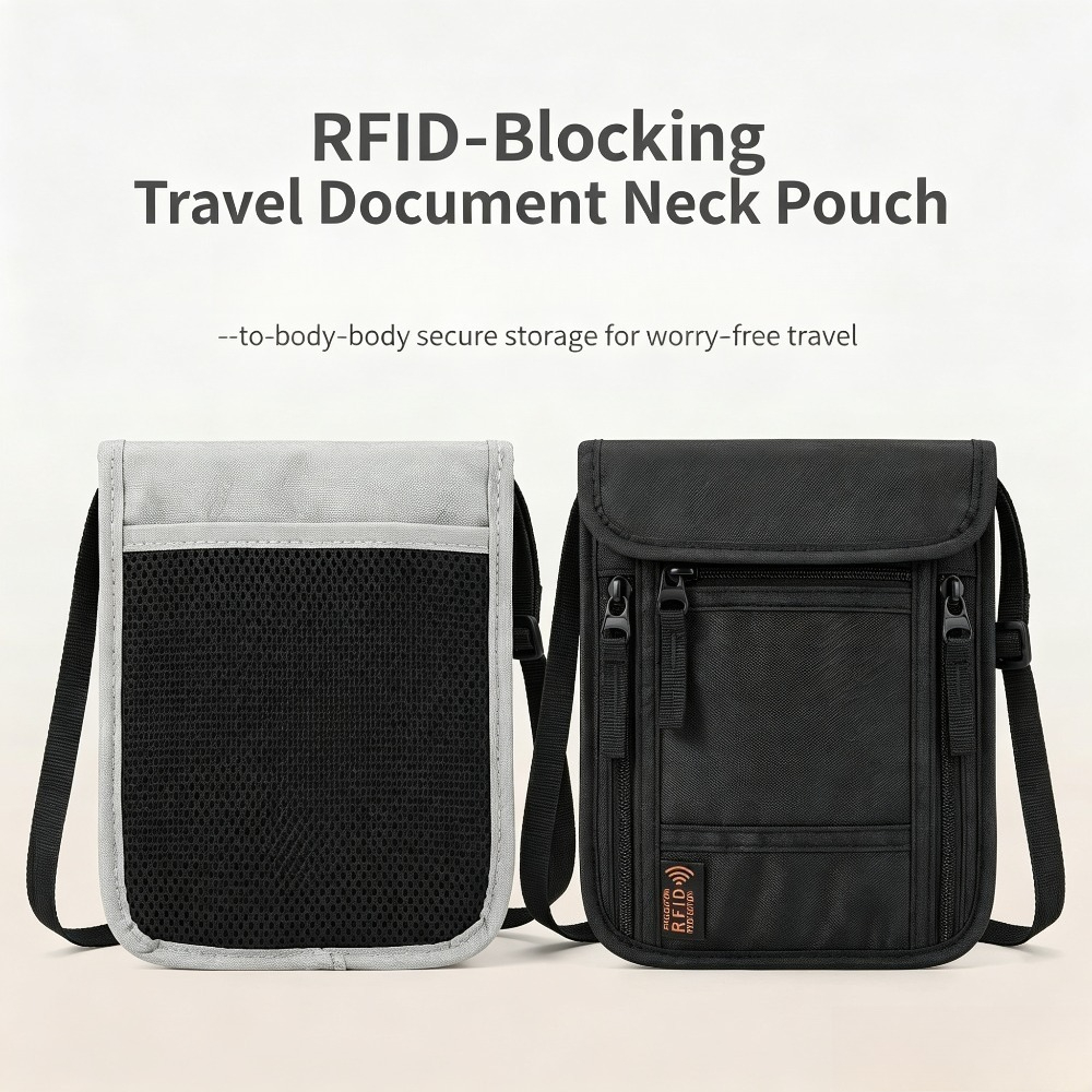 กระเป๋าใส่พาสปอร์ตแบบคล้องคอสำ - Travel Accessories Wallet บทวิจารณ์และราคา