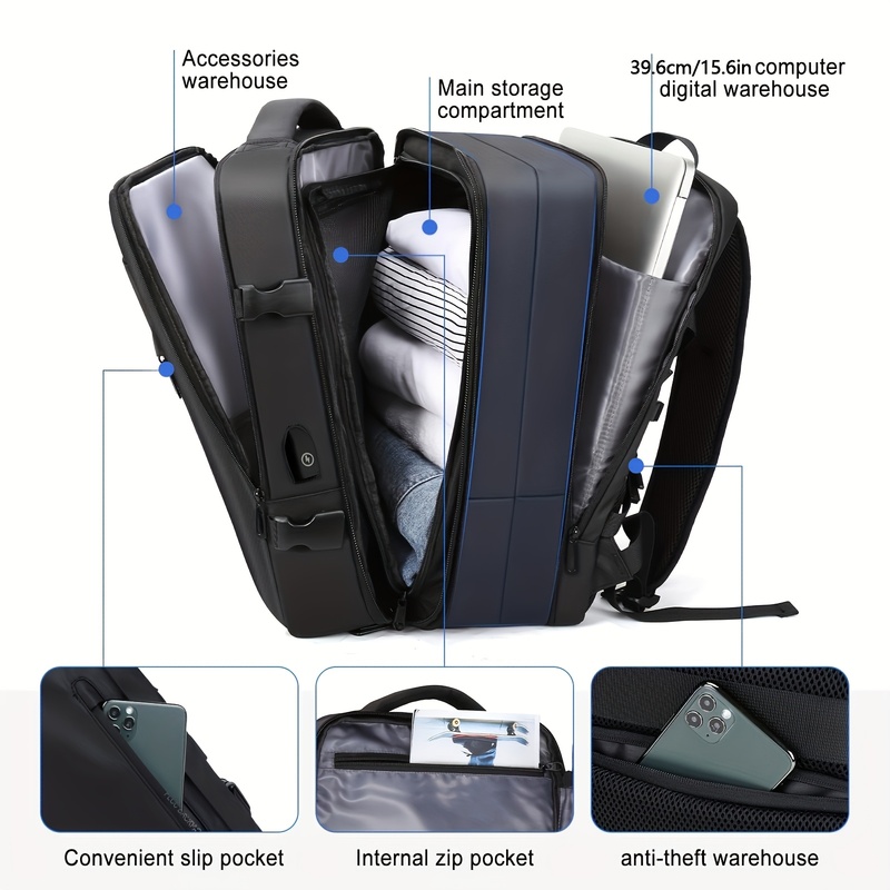 180 °     กระเป๋าเป้สะพายหลังส - Travel Accessories Bag For Men บทวิจารณ์และราคา