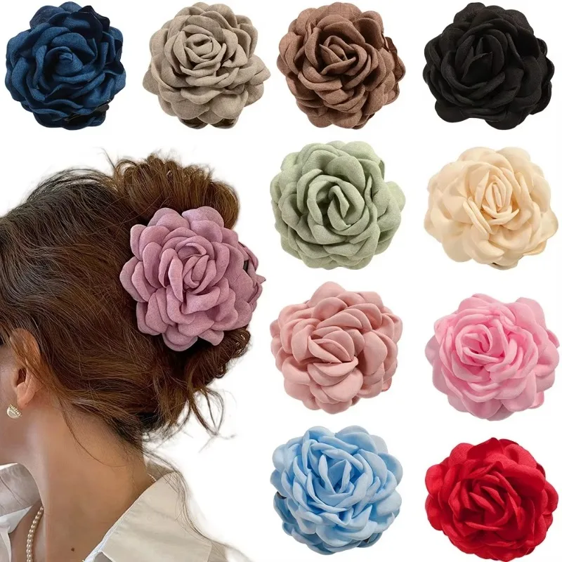 กิ๊บติดผมดอกกุหลาบผ้าฝรั่งเศสส - Travel Accessories Girls บทวิจารณ์และราคา