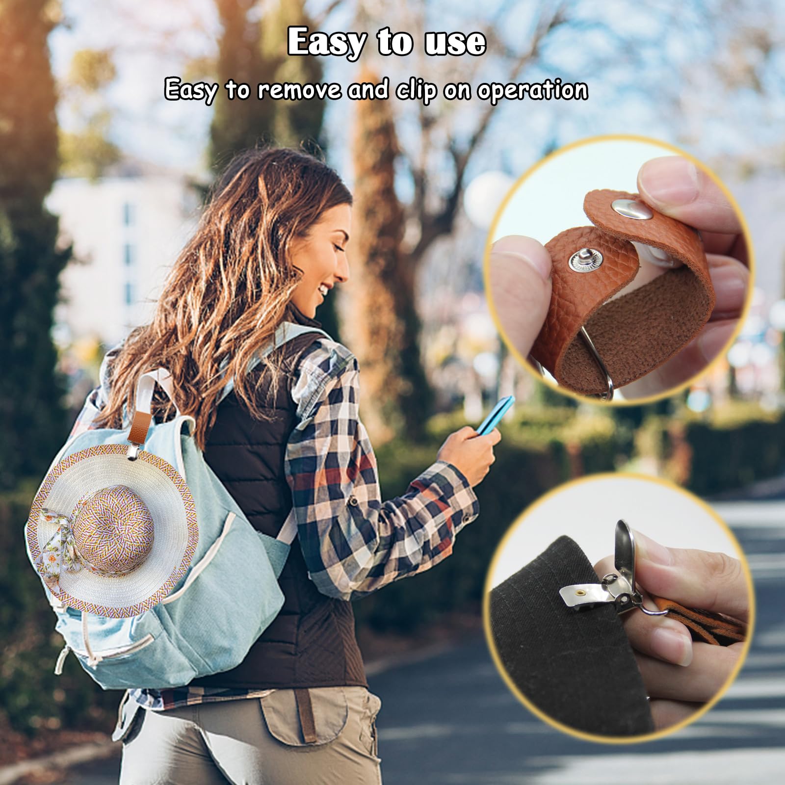 คลิปหนีบหมวกหนัง PU สำหรับเดิน - Travel Accessories Bag For Men บทวิจารณ์และราคา