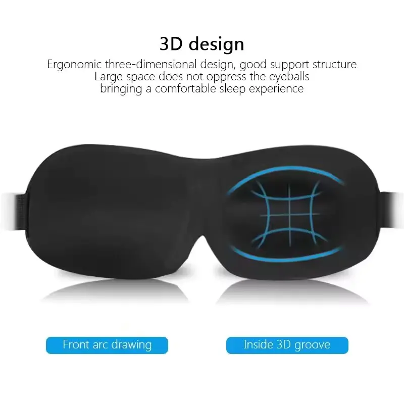 ผ้าปิดตาสำหรับการนอนหลับ 3D แบ - Travel Accessories Eye Mask บทวิจารณ์และราคา