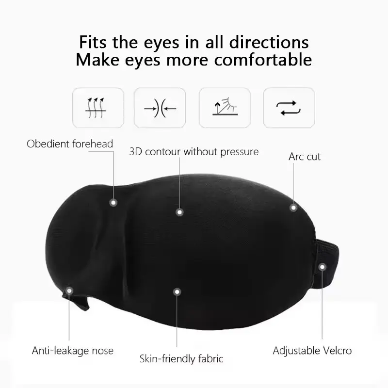 ผ้าปิดตาสำหรับการนอนหลับ 3D แบ - Travel Accessories Eye Mask บทวิจารณ์และราคา