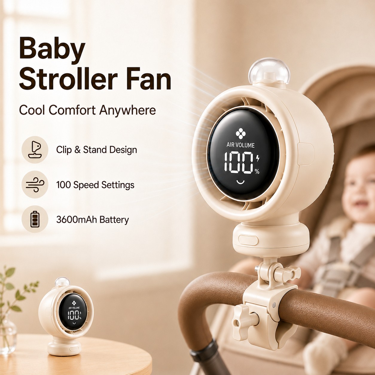 พัดลมแบบพกพาสำหรับรถเข็นเด็ก ร - Car Seat Travel Bag บทวิจารณ์และราคา