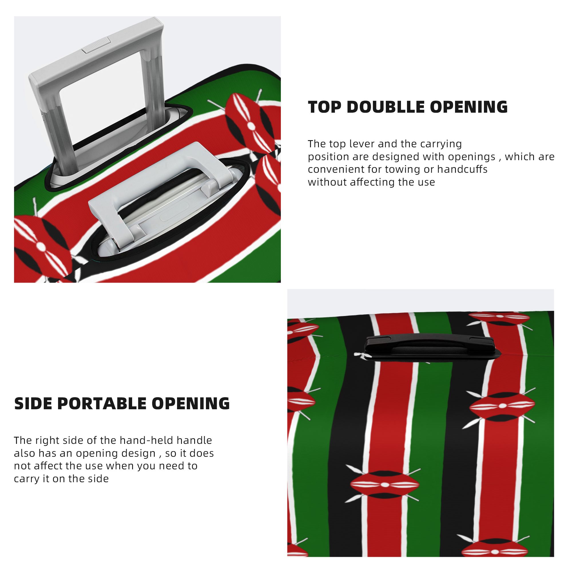 ฝาครอบกระเป๋าเดินทางลายธงชาติเ - Travel Accessories Kenya บทวิจารณ์และราคา